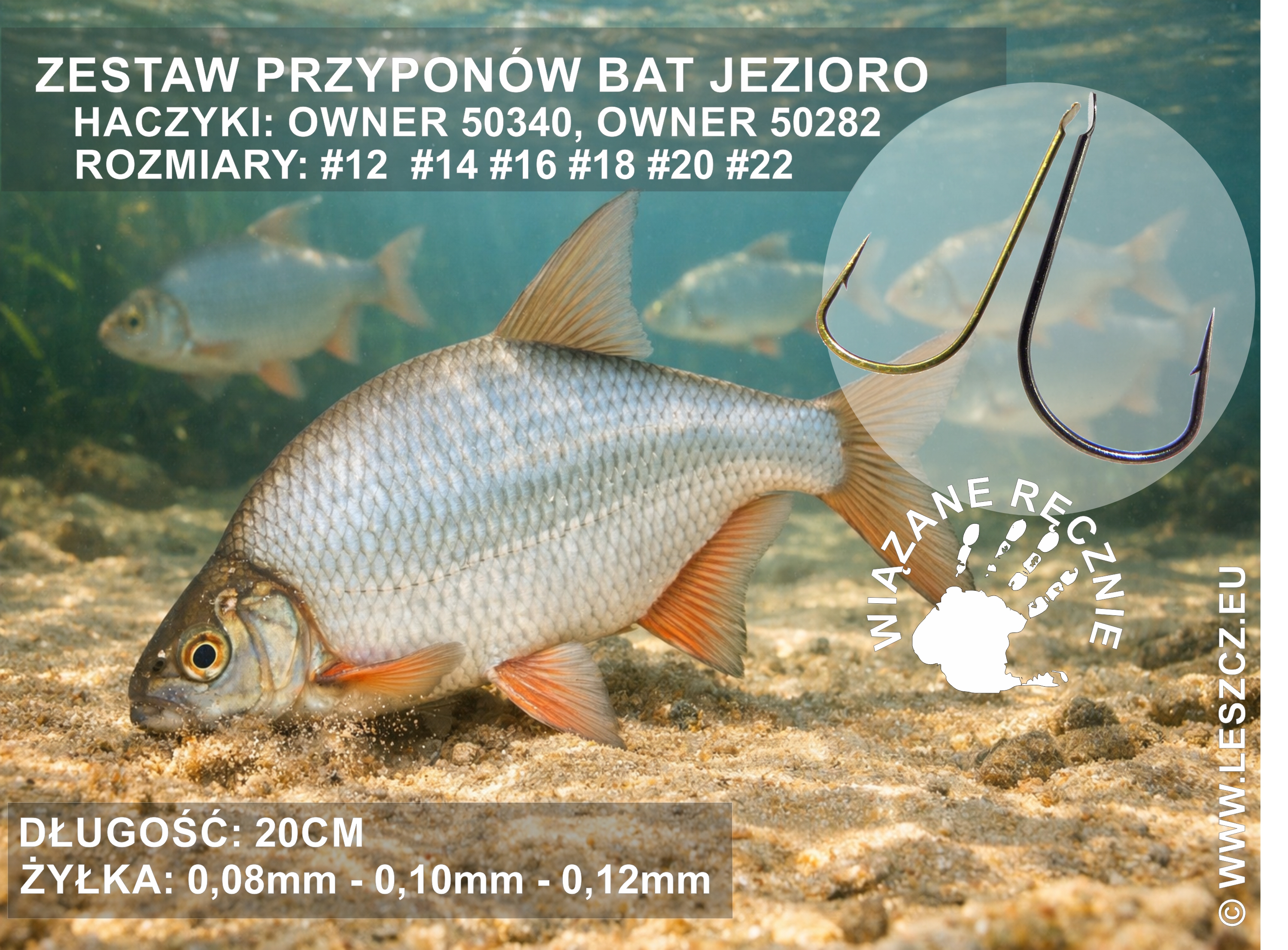 Zestaw przyponów 378 - Jezioro Bat 65szt