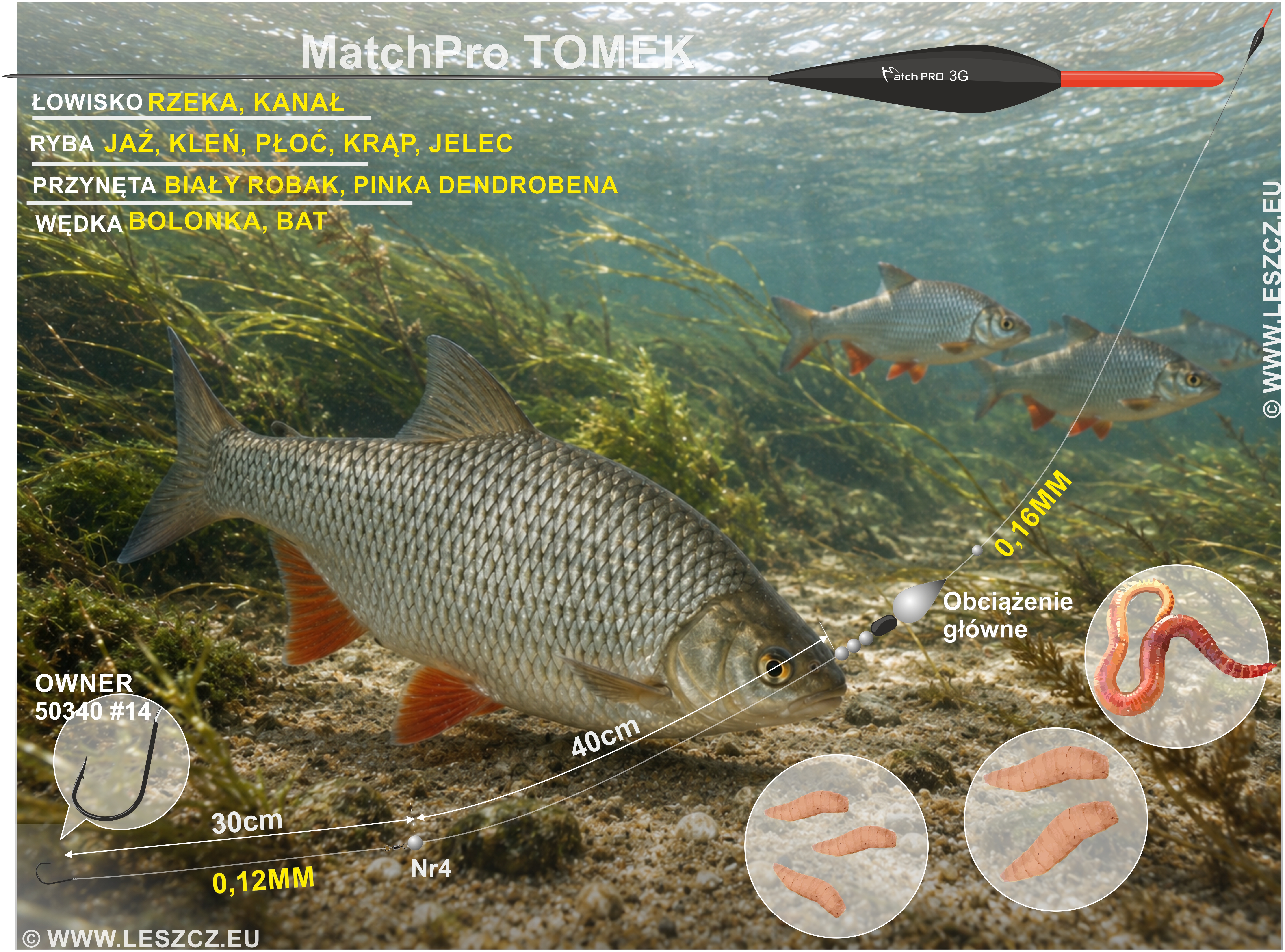 MatchPro Zestaw 385 - spławik Black Tomek
