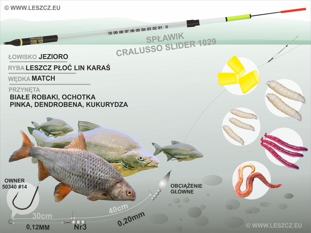 Zestaw ze spławikiem Cralusso sLIDER 1029