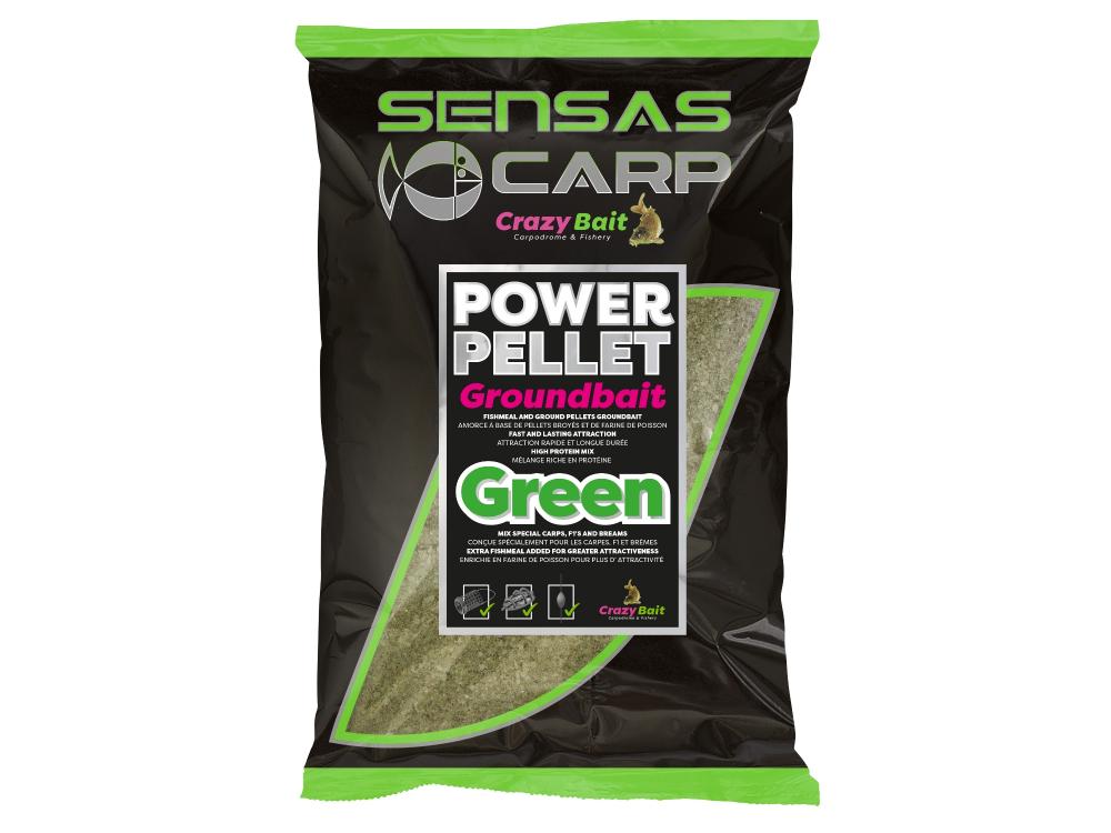 Sensas ZANĘTA UK POWER PELLET GREEN 2KG               
