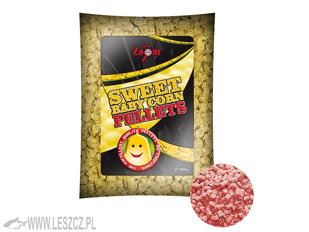 CARP ZOOM CARP ZOOM PELLET ZANĘTOWY SWEET BABY CORN TRUSKAWKA 800g  