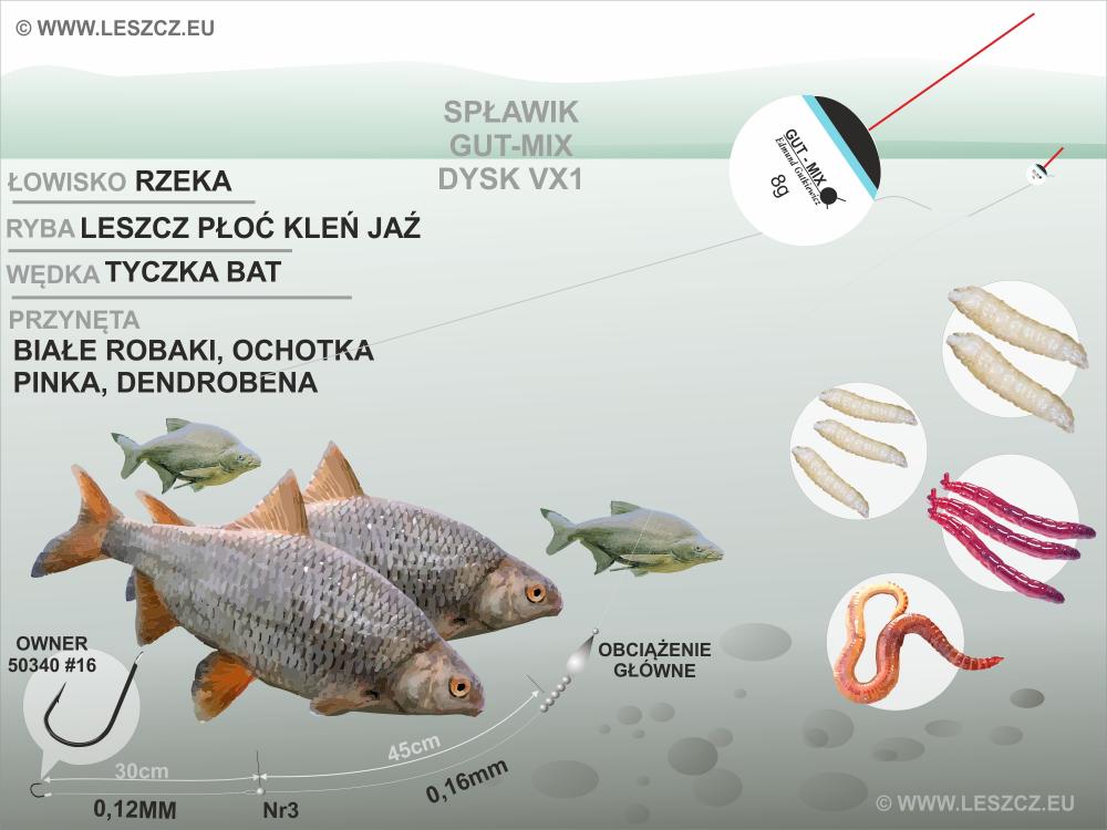 Gut-mix Zestaw ze spławikiem Gutmix VX