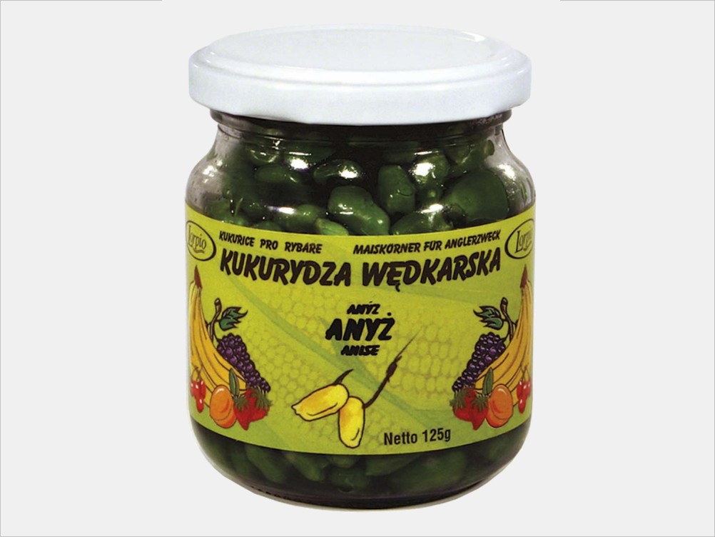 Lorpio Kukurydza aromatyzowana barwiona anyż - zielona